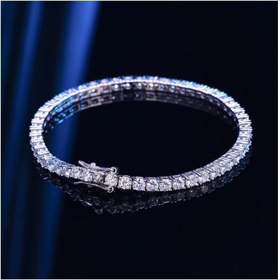 Gelang Tennis Moissanite Libertee Fancy Elegant Tennis Bracelet Jewels