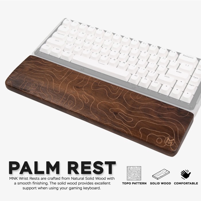 MYNK Wooden Palm Rest / Wrist Rest Kayu / Wrist Pad Keyboard