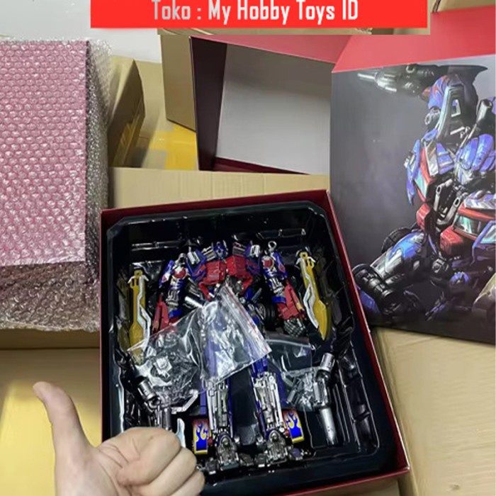 Ready Figure Transformers ROTF Thunder Leader Optimus Prime MPM-04 WJ Blackapple KO MMP4 Size Besar
