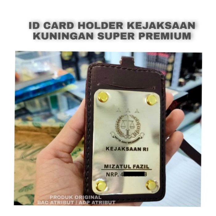 

Id Card Holder kejaksaan Kuningan Super Premium Kode 1382