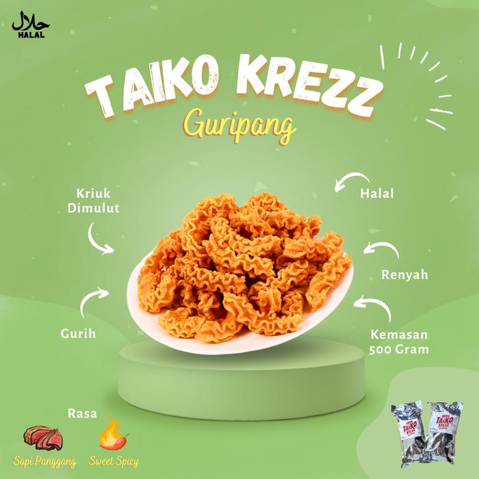 

COD Taiko Krezz camilan 500g/1000g/makanan kembung/ puffed, citarasa baik, renyah dan lezat, makanan