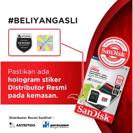 Sandisk Micro Sd 64Gb Cl10 100Mbps / Kartu Memori Micro Sd 64 Gb
