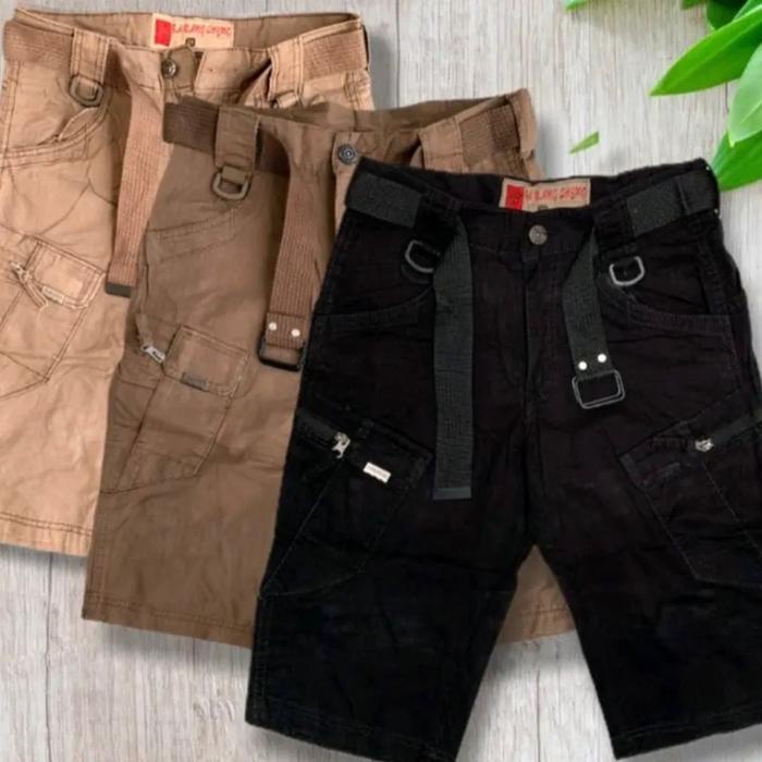 Celana Pria Taktikal// Celana Pendek Pria// Celana Polos Bwc Free Sabuk// Celana Keren Pria //