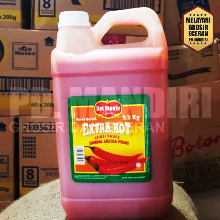 

DELMONTE EXTRA HOT 5,5 KG / SAUS SAMBAL PEDAS