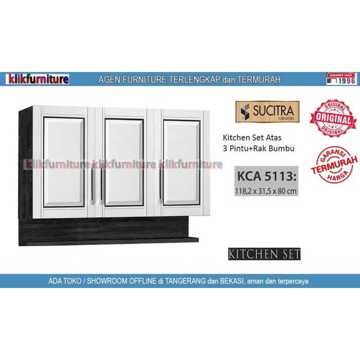 Kca 5113 Sucitra Kitchen Set Atas 3 Pintu