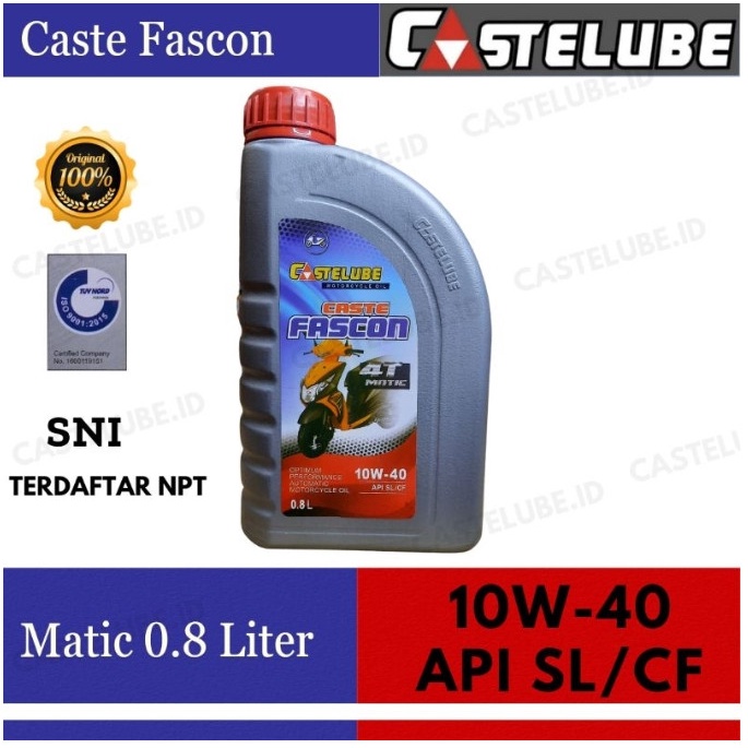 Castelube Fascon Matic Motorcycle Oil 10W-40 0.8 Ltr
