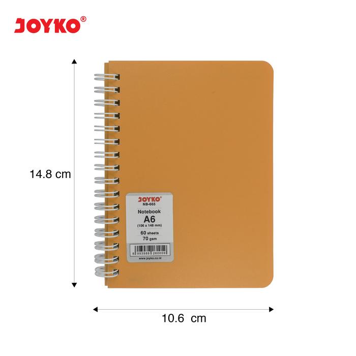 

JOYKO NOTEBOOK A6 SPIRAL BUKU TULIS JOYKO A6 CATATAN NB-665 KARTON BOX [96PCS]