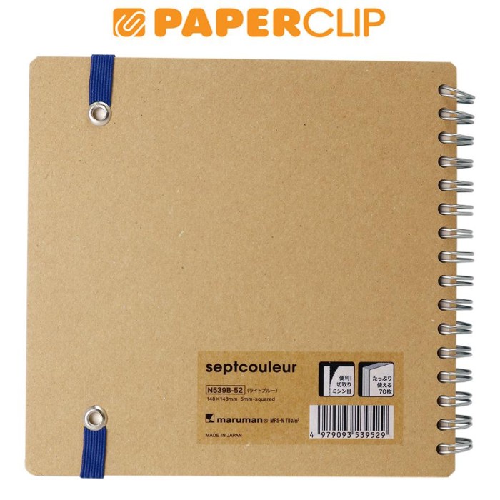 

NOTEBOOK A5 MARUMAN SEPTCOULEUR N539B-52 LIGHT BLUE