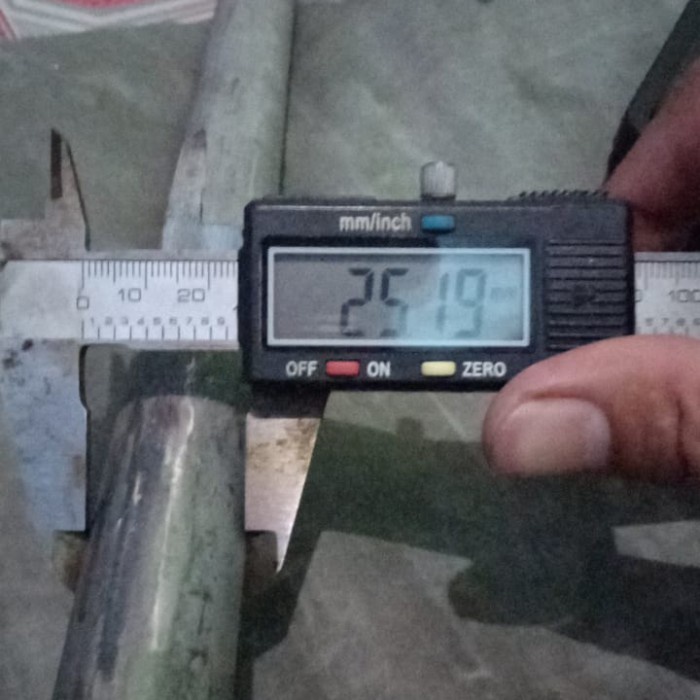 pipa stainless 304 od 25mm x3mmx700mm / semles