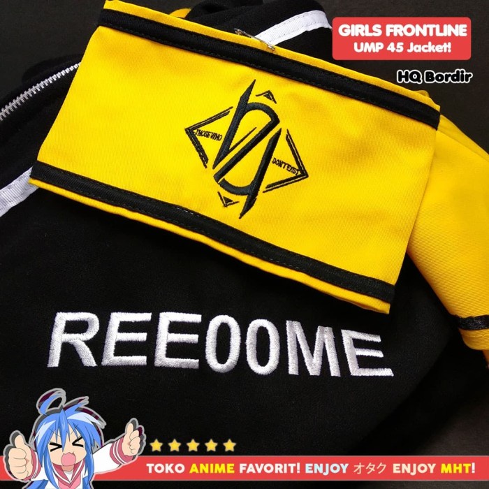 Jaket Hoodie Girls Frontline Ump45 - Kostum Anime Cosplay