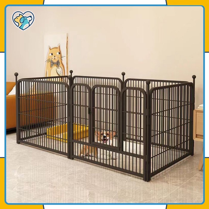 Kandang Hewan Pagar Besi Large Size Pet Cage Anjing Kucing Kandang
