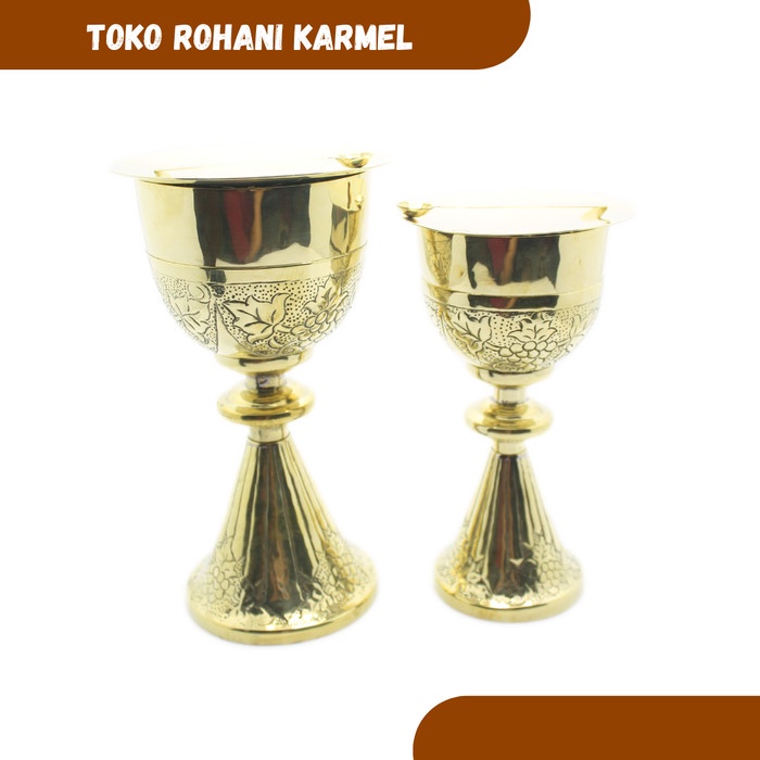 Piala Ukir Kuningan / Piala Perjamuan Katolik / Peralatan Sa Katolik