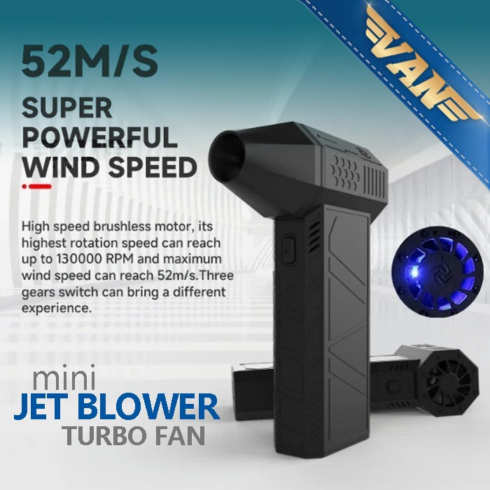 Mini Jet Turbo Air Duster Blower Pengering Cuci Mobil Motor Jet Blower Cordless Hand Blower