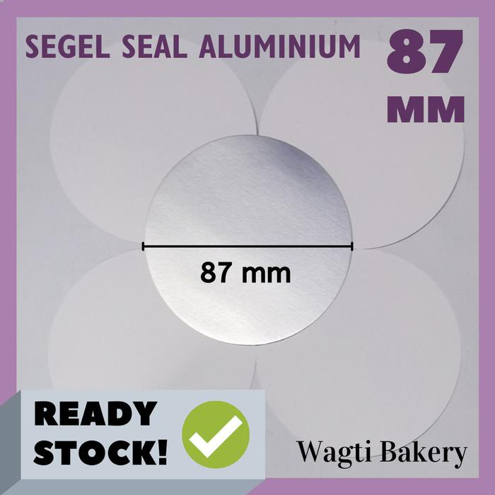 Nrs - [50Pcs] Segel Seal Aluminium 8.7Cm / Segel Alumunium Foil 87Mm/Seal Botol Pet