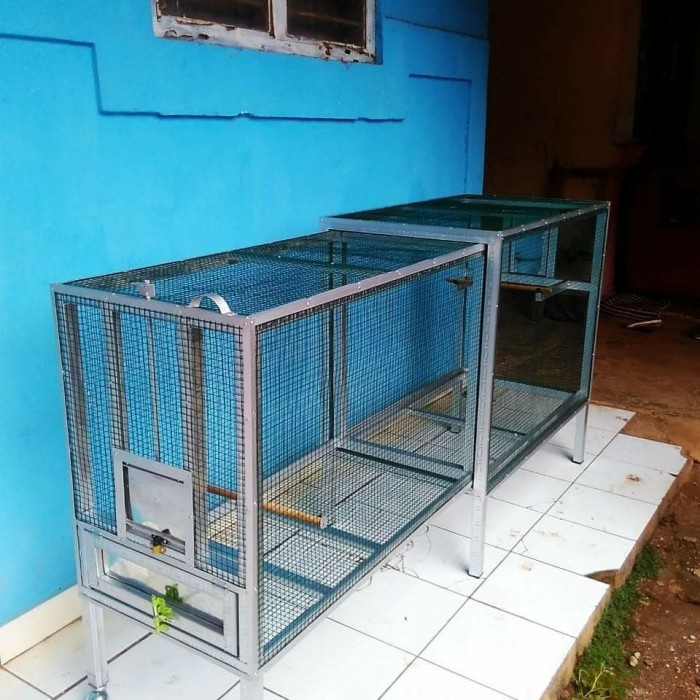 Kandang Umbaran Kicau 2 Meter Sleding