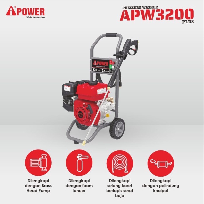 High Pressure / Jet Washer Bensin Engine Ai Power Apw 3200