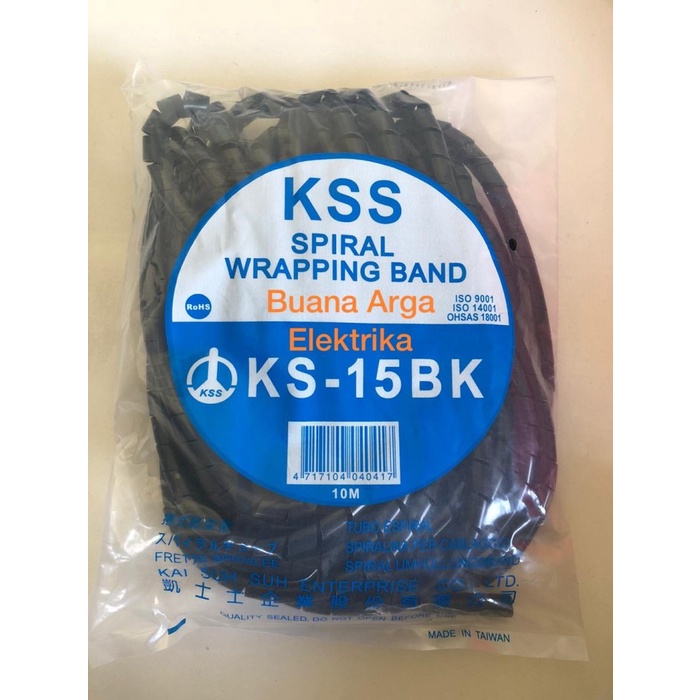 Spiral Kabel / Pelindung Kabel / KSS KS15 KS 15 Hitam / KS - 15 Black