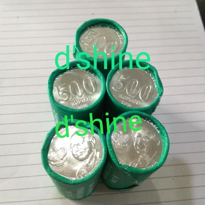 Terlaris uang koin mahar 500 rupiah 2016. jual pergulung @25 keping. SALE