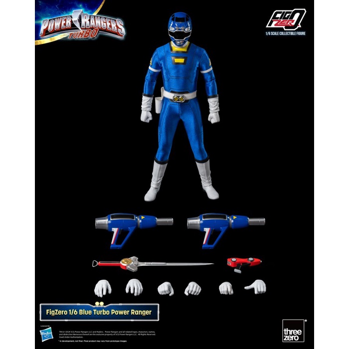 DP Threezero 3Z0814 FigZero 1/6 Power Rangers Turbo : Blue Turbo Power Rangers