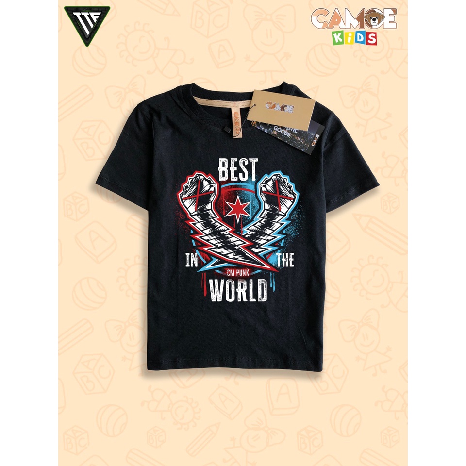 Kaos Anak KIDS WWE Wrestling CM Punk Best in the world