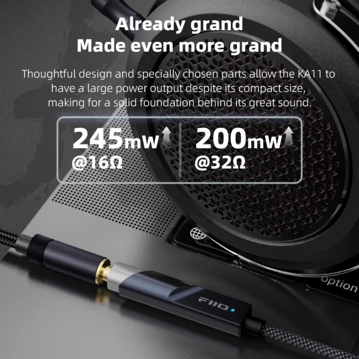 Fiio Ka11 / Ka-11 / Ka 11 Miniature Dac & Headphone Amp In Adapter Best Seller