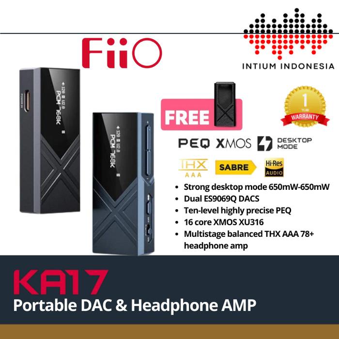 Fiio Ka17 / Ka-17 / Ka 17 High End Dongle Amplifier W/Dual Es9069 Dacs Terlaris