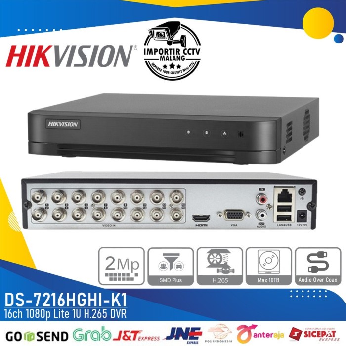 DVR 16 HIKVISION DS-7216HGHI-K1