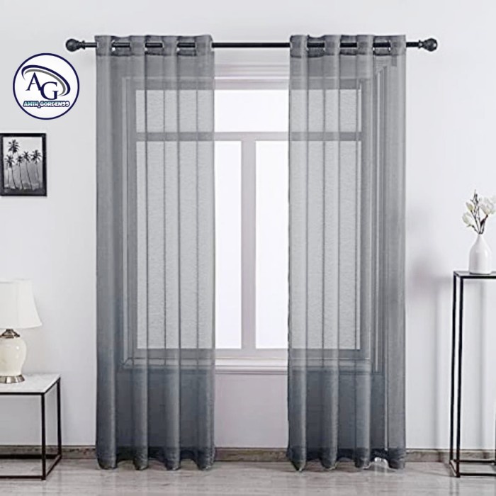 Gorden Vitrase Import Preum Polos Abu Model Smokring Model Cubit Kawat S Gorden Vitrase