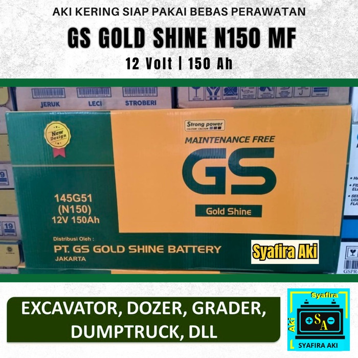 Aki Genset Gs Mf N150 Aki Kering 12V 150Ah