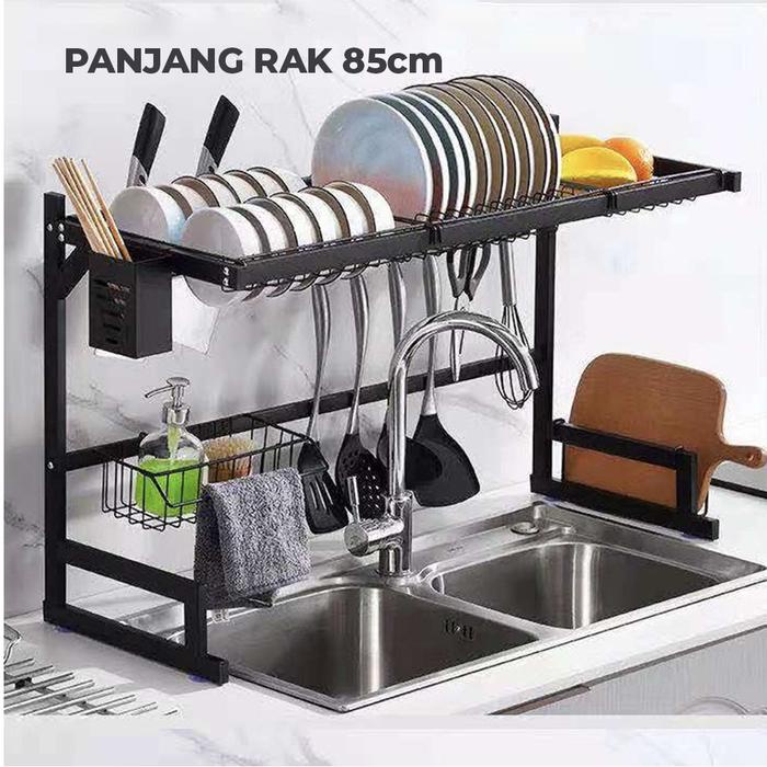 Rak Piring Wastafel Stainless Steel Rak Cuci Piring Wastafel Rak Dapur Rak Piring Gantung