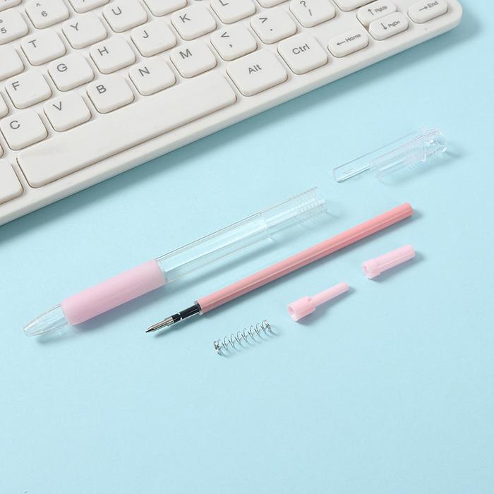 

Mss (Cod) Pulpen Cetekan Transparant Polos Pena Gel 0.5Mm Tinta Hitam Alat Tulis Sekolah Kantor Pen