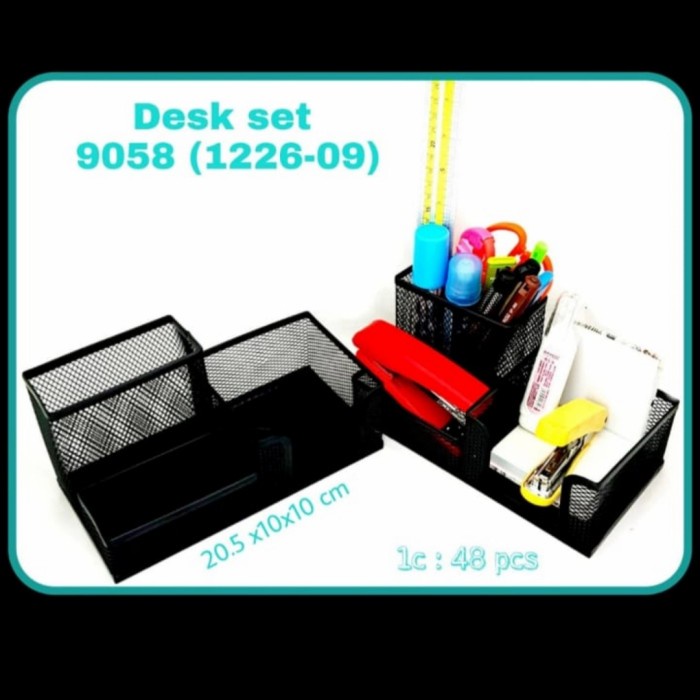 

Desk Set Jaring - Rak Alat Tulis Kantor Besi