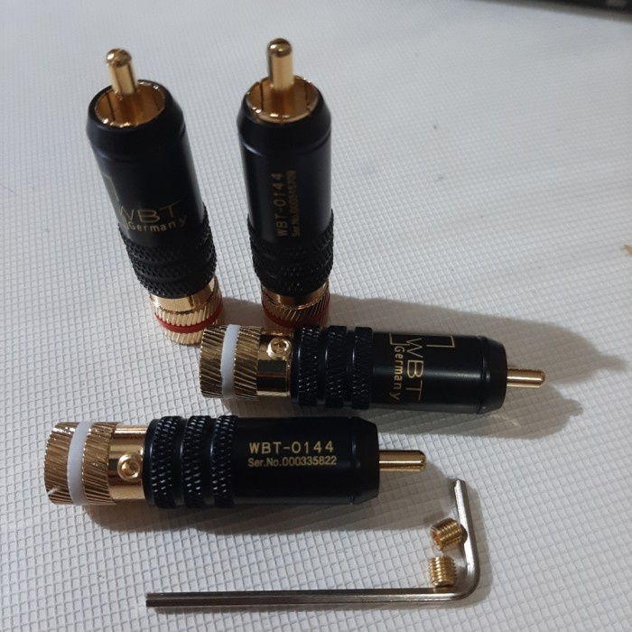 TERBARU WBT - 0144 Gold RCA Plug
