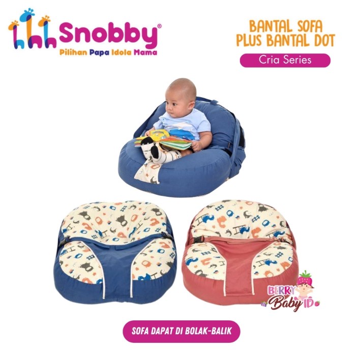 Snobby Bantal Sofa + Bantal Dot Sofa Bed Bayi Multifungsi Print