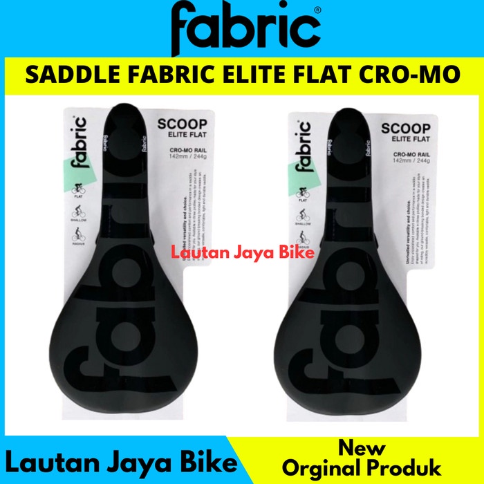 Sadel Fabric Scoop Elite Team Flat Shallow Radius Team 142mm