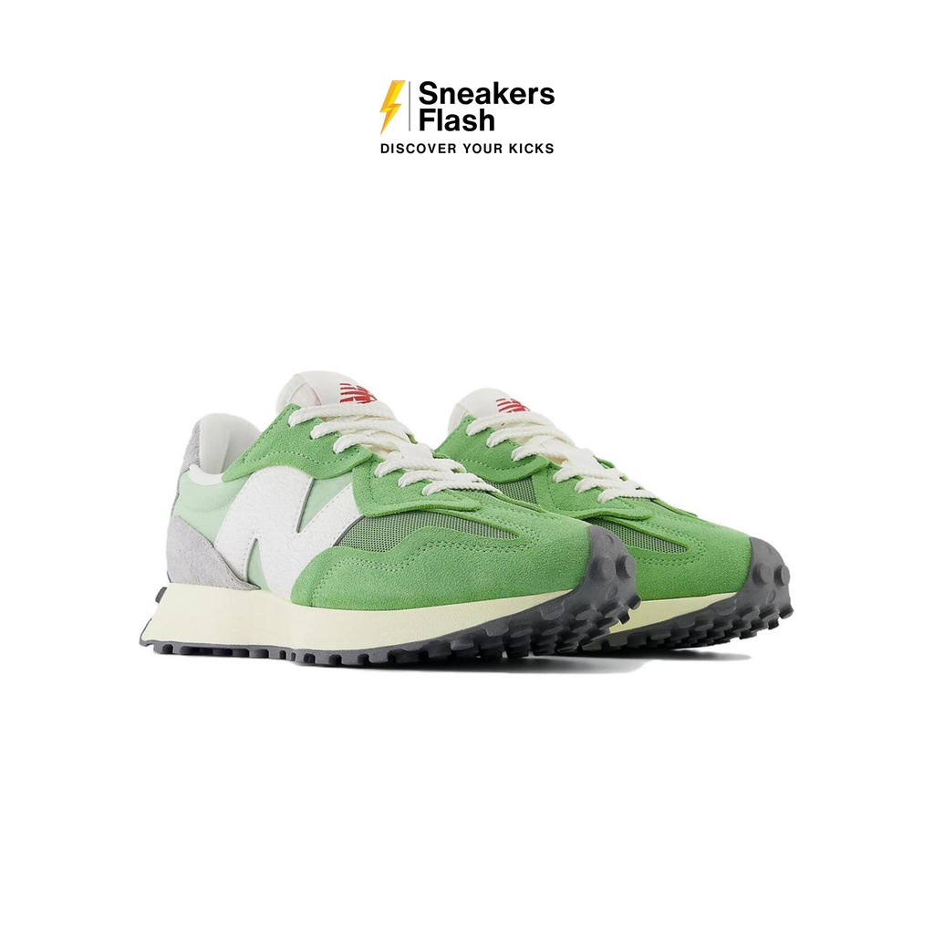NEW BALANCE 327 Chive Avocado Green Sepatu Sneakers Unisex - U327WRD - Size 36
