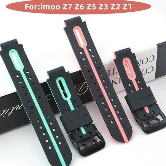 BISA GOSEND Imoo Z1 Z2 Z3 Z5 Z6 Z7 Rubber Silicone Silikon Strap Tali Jam Tangan Imoo Z1 Z2 Z3 Z5