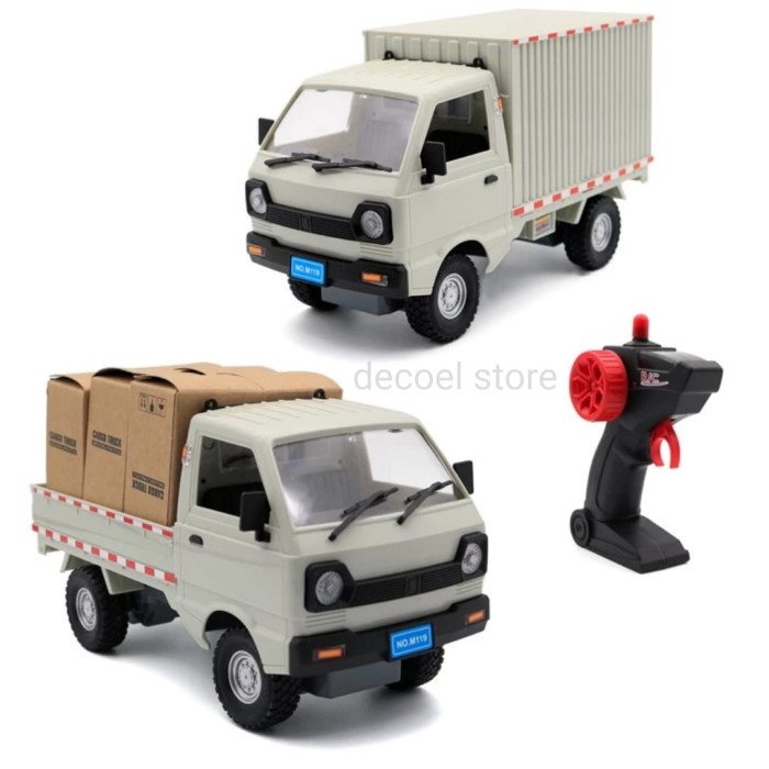 MAINAN MOBIL RC REMOTE KONTROL CARGO TRUK SUZUKI CARRY PICK UP BOX CAR