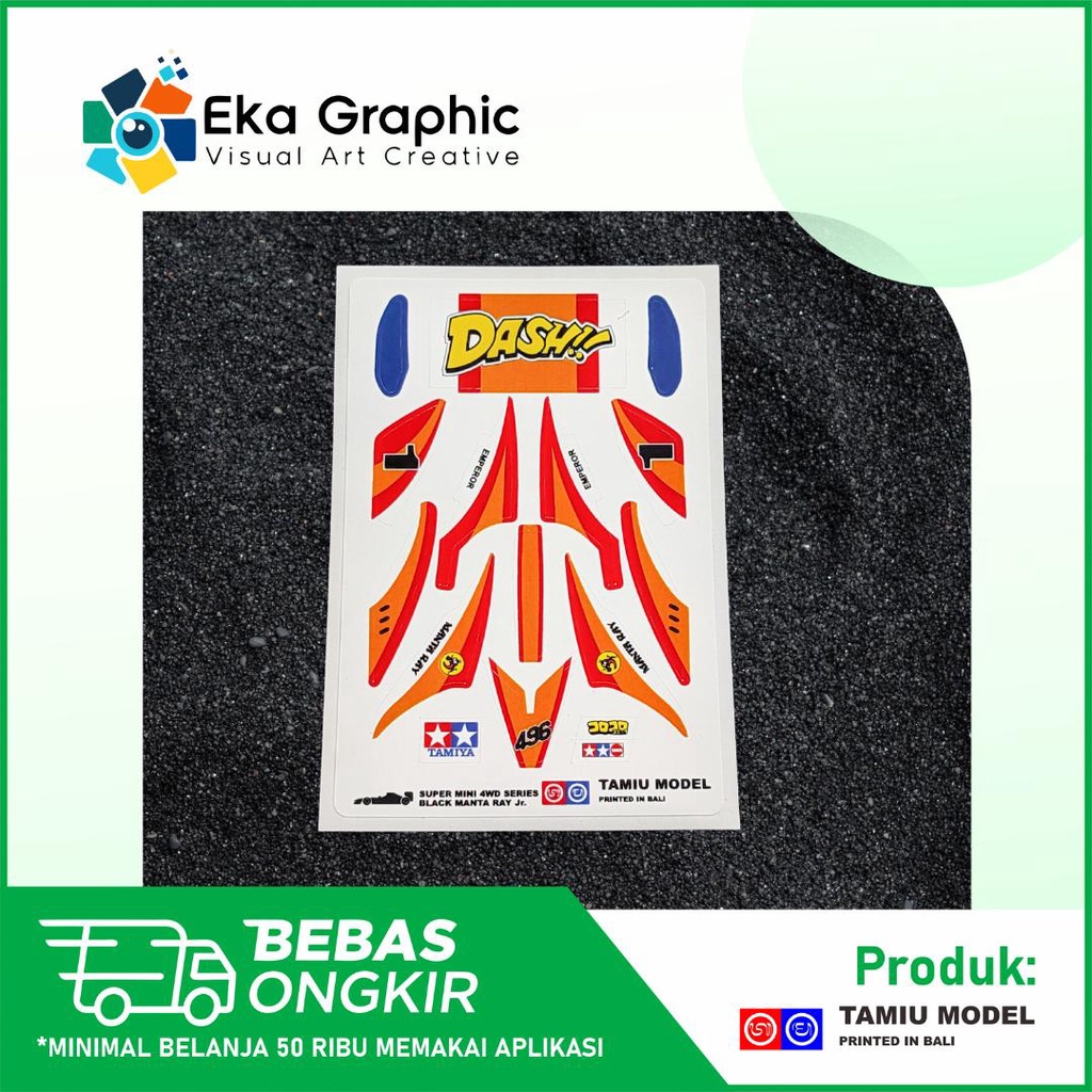 Decal Sticker Mantaray jr Dash Emperor