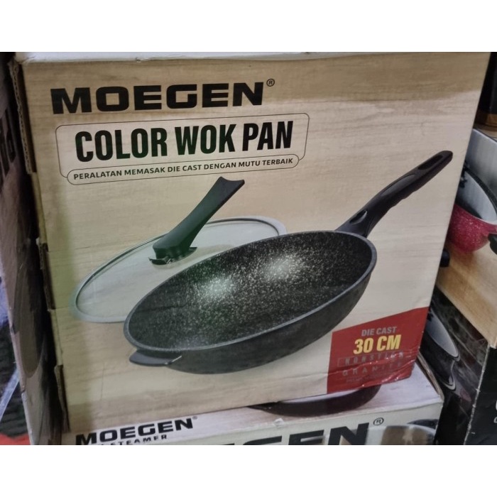 Wok pan moegen germany marble coating 30 cm - wok moegen 30cm Harga MurahBebas