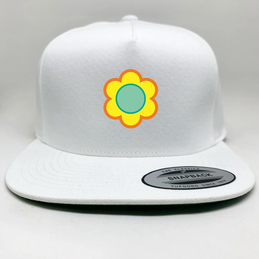Topi Snapback Princess Daisy Bunga Flower Logo Super Mario Kart World Gaming