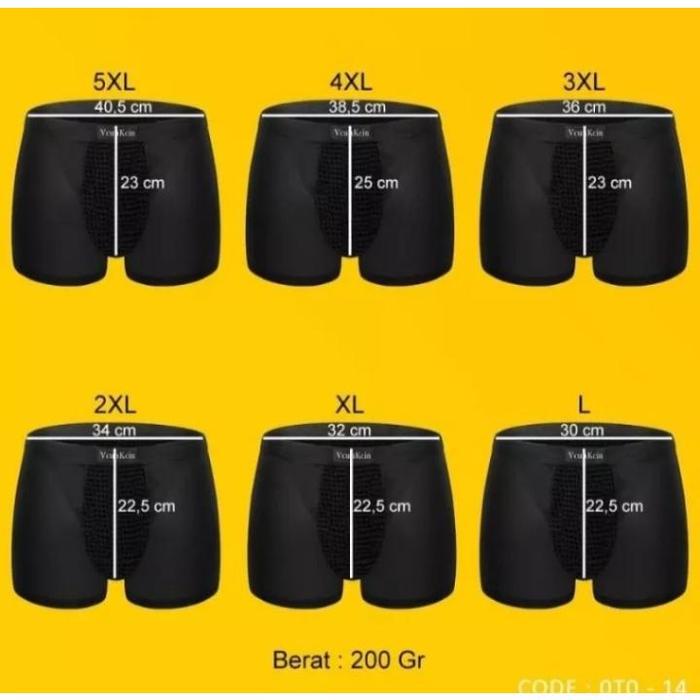 Tsm Celana Dalam Boxer Pria Hitam 48 Magnetic Original Asli 100%