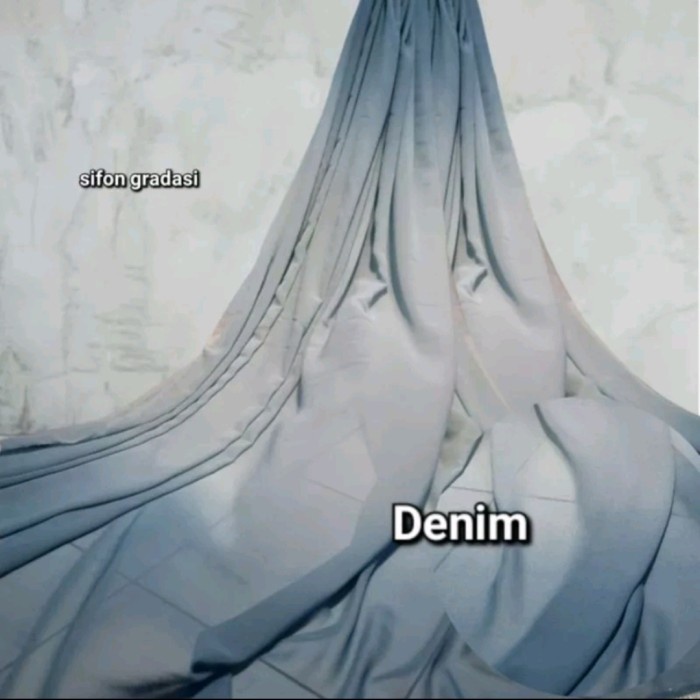 TERBAIK BAHAN GRADASI SHIFON CHIFFON SIFON LEMBUT KAIN GAMIS DRESS BLOUSE