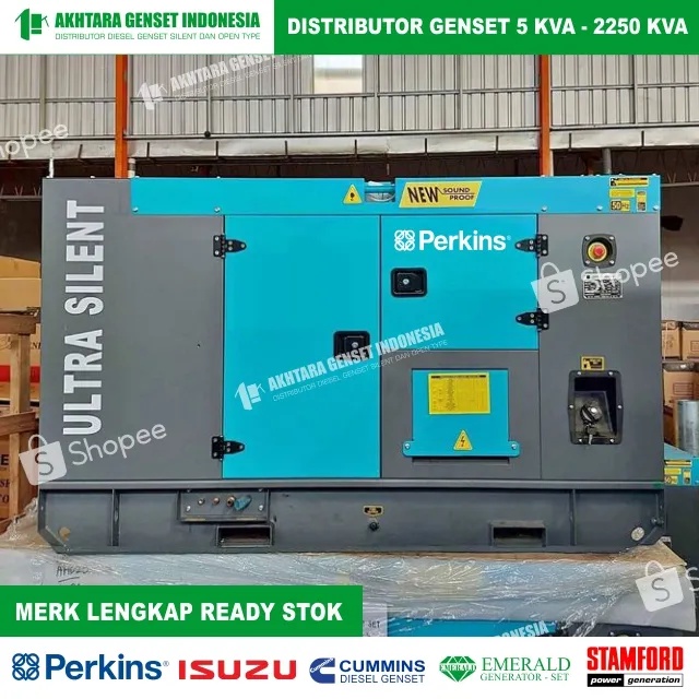 Genset silent Perkins 350 Kva - Harga Genset Silent Perkins