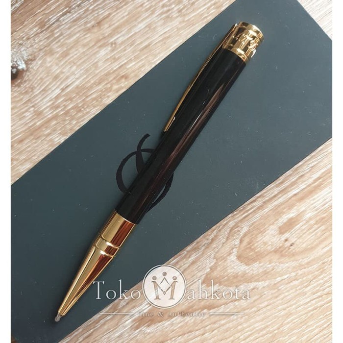 

HOT SALE! Ballpoint / Pulpen ST Dupont D-Initial Black Gold 265202