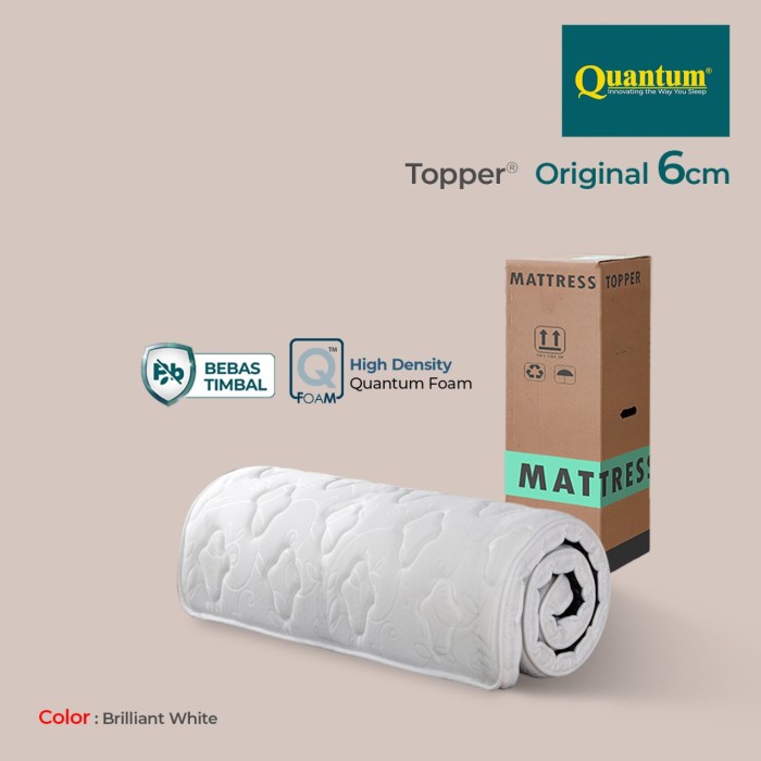 QUANTUM MATTRESS TOPPER 6CM / KASUR SPRINGBED SPRING BED