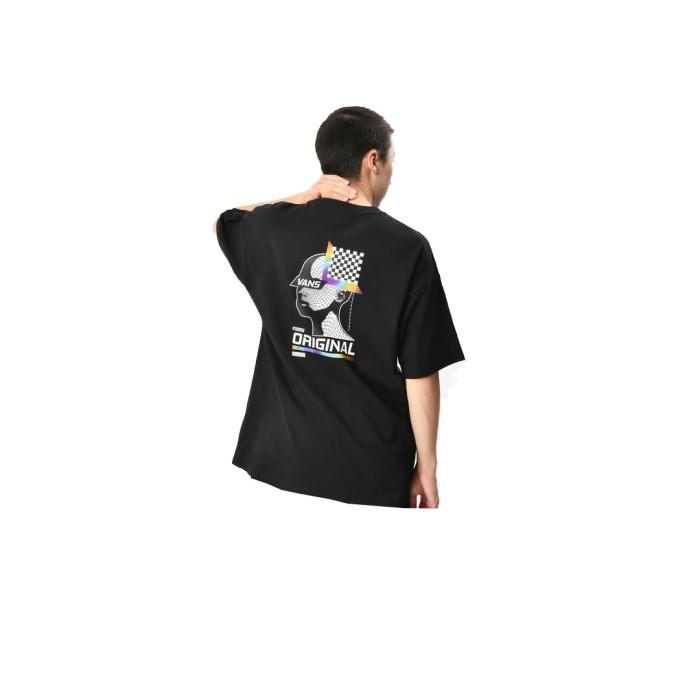 VANS Tee Unisex Ap Digitial Tl Logo Ss Black Baju Pendek Pria - VN0A7TRJBLK - Size M
