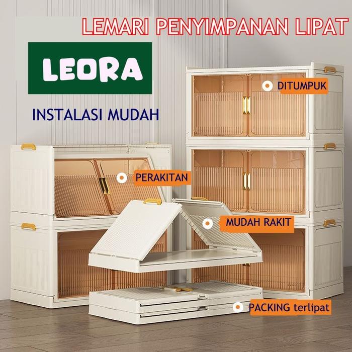 HANEDA LEMARI PLASTIK LIPAT SUSUN JUMBO 135LITER 70CM X 50 CM X 40 CM RAK BUKU SERBAGUNA/RAK KABINET