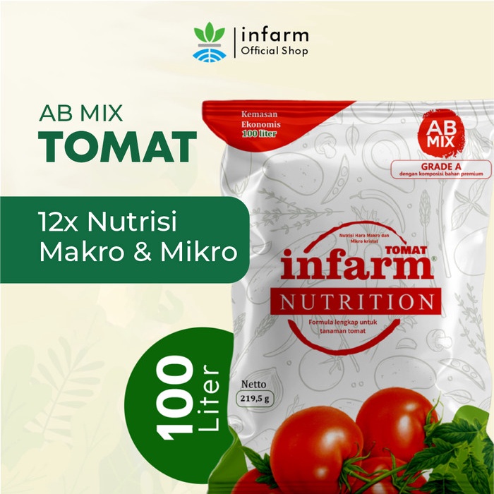 READY Infarm Nutrisi AB Mix Tomat Pupuk Organik / Hidroponik Untuk TOMAT