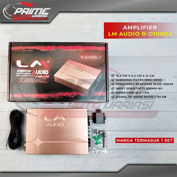 BISA GOSEND POWER MONOBLOCK LM AUDIO R-D1000.1 AMPLIFIER CLASS D 1 CHANNEL